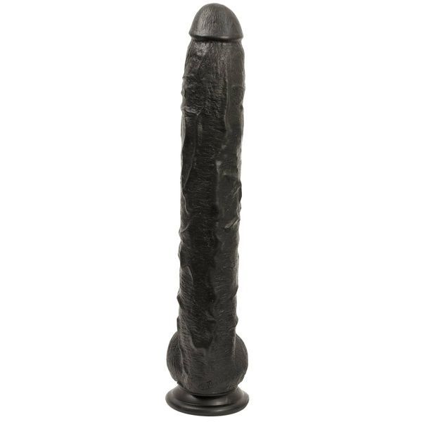 Фалоімітатор Doc Johnson Dick Rambone Cock Black (в ПЕ пакеті!), діаметр 6 см, довжина 42 см, ПВХ SO4555