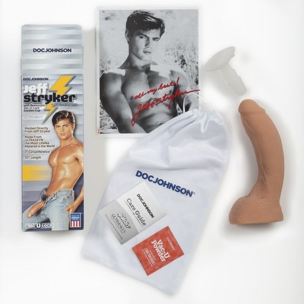 Фалоімітатор Doc Johnson Jeff Stryker White - ULTRASKYN, діаметр 5,4 см, Vac-U-Lock SO1548