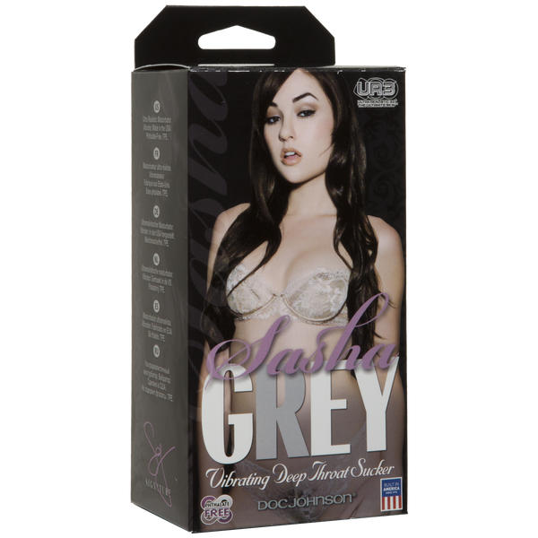 Вібромастурбатор ротик Doc Johnson Sasha Grey - Ultraskyn Vibrating Deep Throat Sucker SO1588