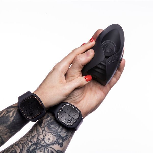 Мастурбатор Hot Octopuss PULSE DUO LUX, пульсація, використання без рук, підходить для пар, 2 пульти SO8730