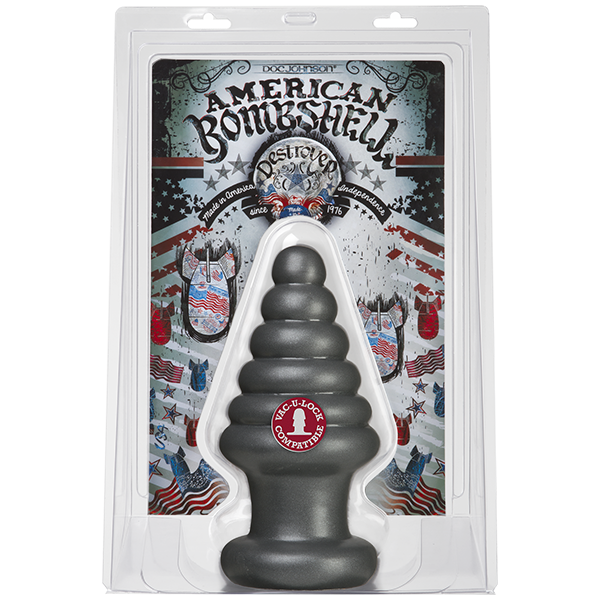 Анальная пробка для фистинга Doc Johnson American Bombshell Destroyer Gun Metal, диаметр 10,7см SO2785 фото
