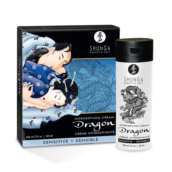 Стимулювальний крем для пар Shunga SHUNGA Dragon Cream SENSITIVE (60 мл) ніжніший ефект SO2524