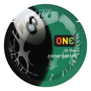 Презерватив ONE Color Sensations - ONE is the corner pocket (Black) 1 шт SX0764
