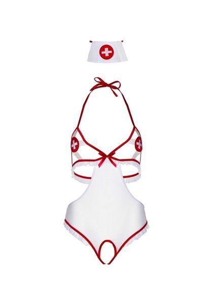 Leg Avenue Roleplay Naughty Nurse OS White/Red SO7892