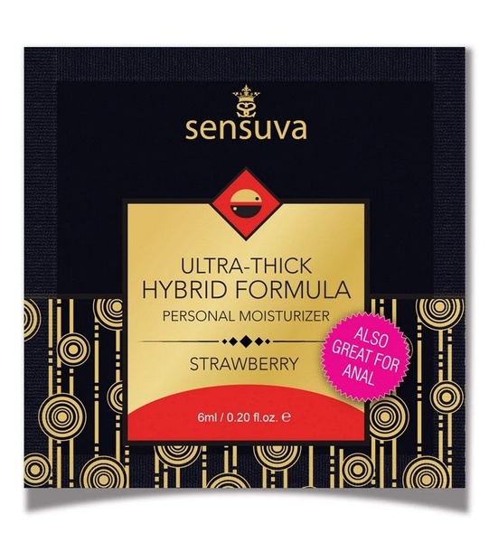 Пробник Sensuva - Ultra-Thick Hybrid Formula Strawberry (6 мл) SO3386
