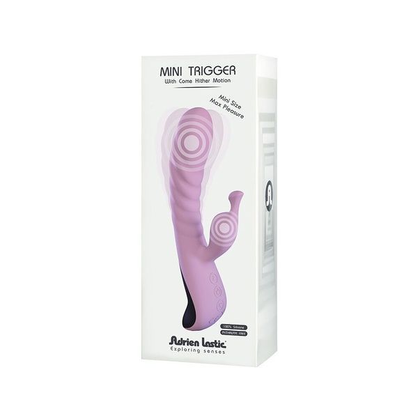 Вібратор Adrien Lastic Mini Trigger з масажними рухами стовбура AD11131