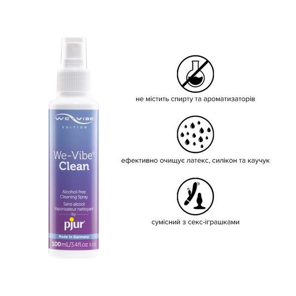 Антибактеріальний спрей pjur We-Vibe Clean 100 мл без спирту та ароматизаторів PJ12810