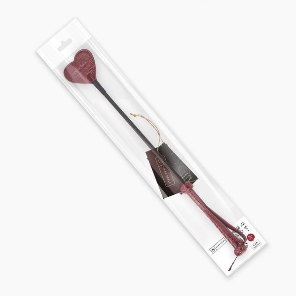 Ляскалка Liebe Seele Wine Red Riding Crop with Heart-Shape Tip SO9458