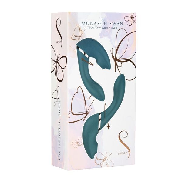 Вакуумний вібратор Swan The Monarch Swan Teal SO8905