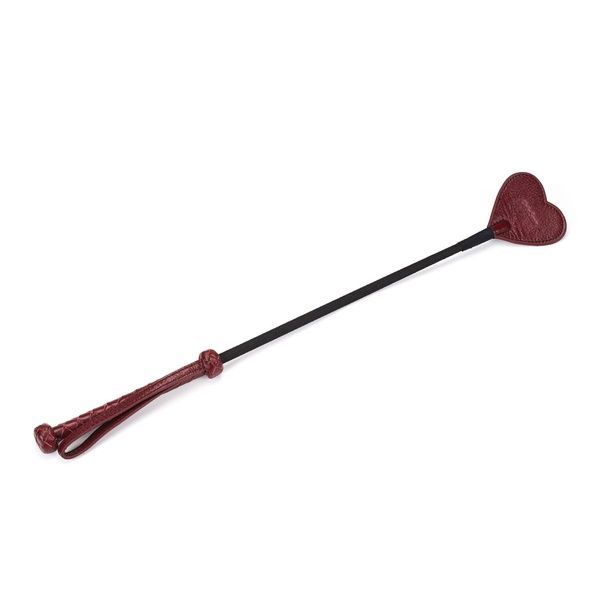 Ляскалка Liebe Seele Wine Red Riding Crop with Heart-Shape Tip SO9458