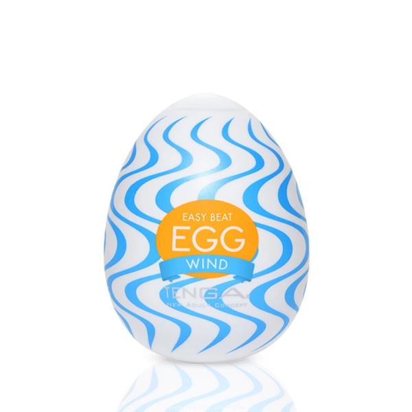 Мастурбатор-яйце Tenga Egg Wind із зигзагоподібним рельєфом SO5494