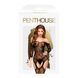 Бодістокінг з флористично-геометричним орнаментом Penthouse - Top-Notch Black S/L SO4384 3