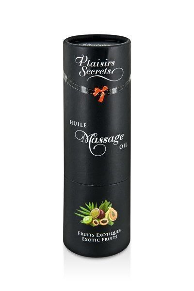 Масажна олія Plaisirs Secrets Exotic Fruits (59мл) з афродизіаками їстівна, подарункове паковання SO1839