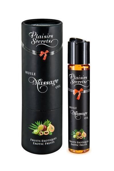 Масажна олія Plaisirs Secrets Exotic Fruits (59мл) з афродизіаками їстівна, подарункове паковання SO1839