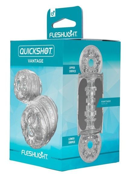Мастурбатор Fleshlight Quickshot Vantage, компактний, чудово для пар і мінету F19914