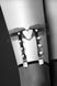 Гартер на ногу Bijoux Pour Toi - WITH HEART AND SPIKES Black, сексуальна підв'язка з сердечком SO2223 2