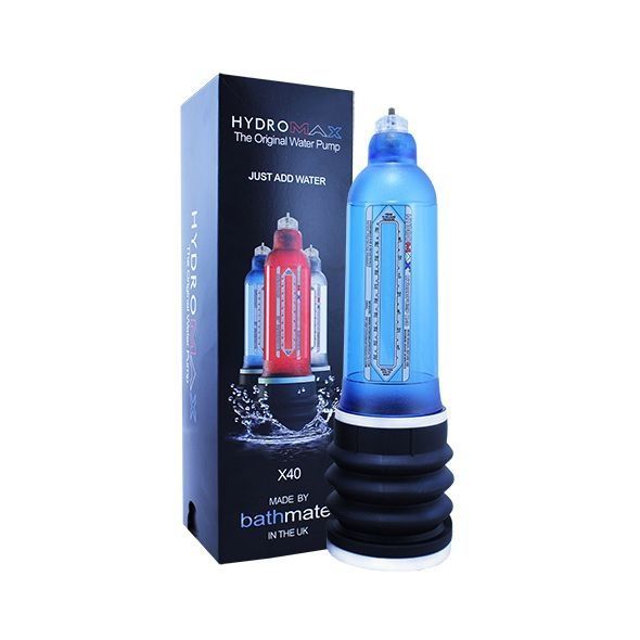 Гідропомпа Bathmate Hydromax 9 Blue (X40), для члена довжиною від 18 до 23см, діаметр до 5,5 см HM-40-AB