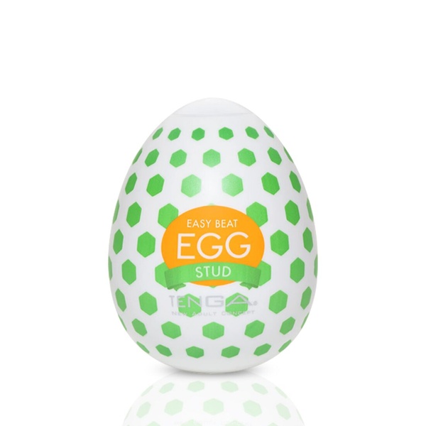 Мастурбатор-яйце Tenga Egg Stud із шестикутними виступами SO5495