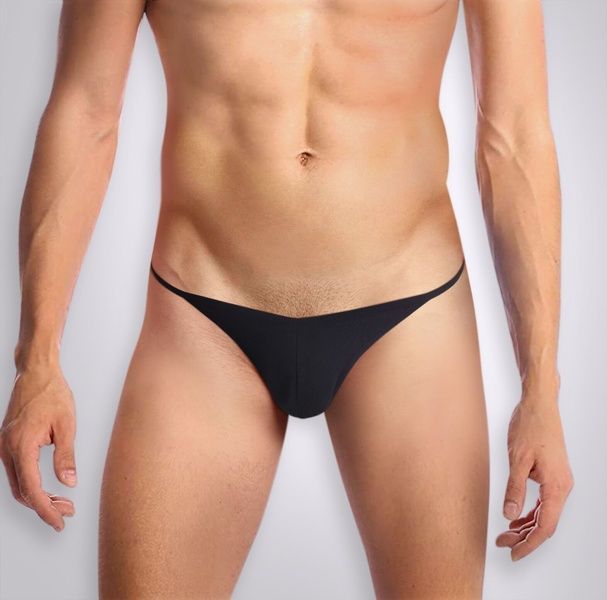 Чоловічі трусики XS-2XL з силіконовою анальною пробкою Art Sex - Sexy Panties plug size S Black SO5877