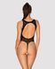 Ажурний бодістокінг із ефектом шнурівки Obsessive B129 teddy black S/M/L, чорний, з доступом SO7213 2