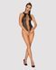 Ажурний бодістокінг із ефектом шнурівки Obsessive B129 teddy black S/M/L, чорний, з доступом SO7213 3