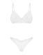 Комплект Obsessive Alissium 2-pcs set, XS/S, мереживо, ліф з м&rsquo;якою чашкою, трусики танга SX0603 6