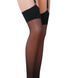 Классические чулки под пояс с широкой резинкой Passion ST001 1/2 nero PS23601 фото 1