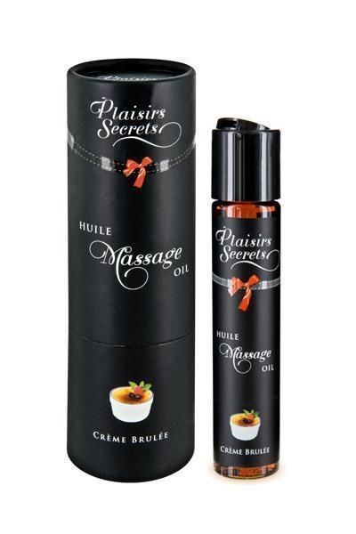 Масажна олія Plaisirs Secrets Creme Brulee (59 мл) з афродизіаками їстівна, подарункове паковання SO1840