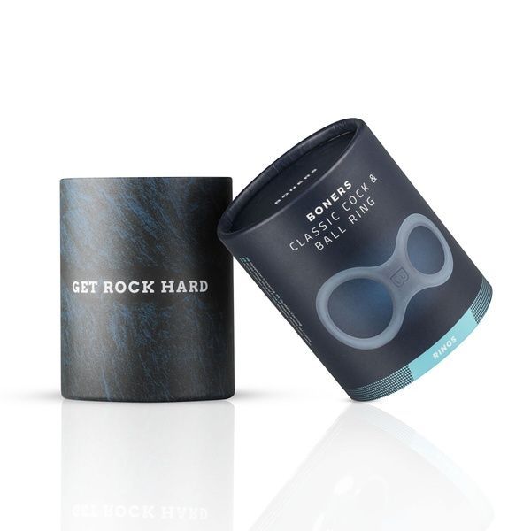 Ерекційне кільце Boners Classic Cock & Ball Ring - Grey SO8851