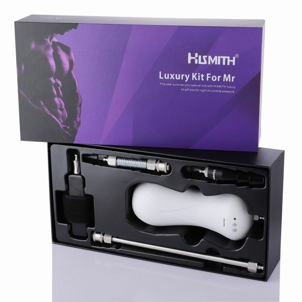 Набір адаптерів &laquo;для нього&raquo; для секс-машин Hismith KlicLok System Set for Him, мастурбатор у комплекті SO6198
