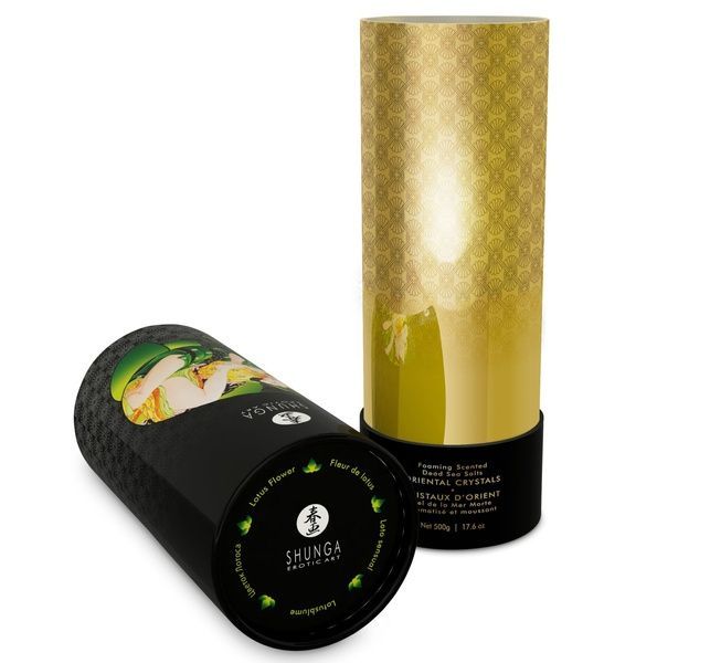 Соль для ванны Shunga Oriental Crystals Bath Salts ORGANIC - Lotus Flower (500 г) соль Мертвого моря SO5964 фото