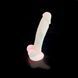 Фалоімітатор SilexD Johnny Pink Glow in the dark, двошаровий, силікон+Silexpan, діаметр 3,5см SO7026 3