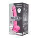 Фалоімітатор SilexD Johnny Pink Glow in the dark, двошаровий, силікон+Silexpan, діаметр 3,5см SO7026 2