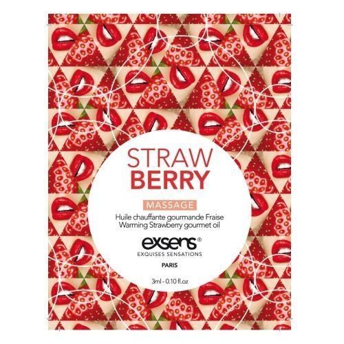 Пробник масажної олії EXSENS Strawberry 3мл SO2375