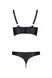 Комплект з екошкіри Passion Malwia Bikini 6XL/7XL black, з люверсами та ремінцями, бра, трусики SO7097 4