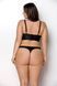 Комплект з екошкіри Passion Malwia Bikini 6XL/7XL black, з люверсами та ремінцями, бра, трусики SO7097 2