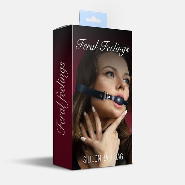 Кляп силіконовий Feral Feelings Silicon Ball Gag Black/Black SO8265