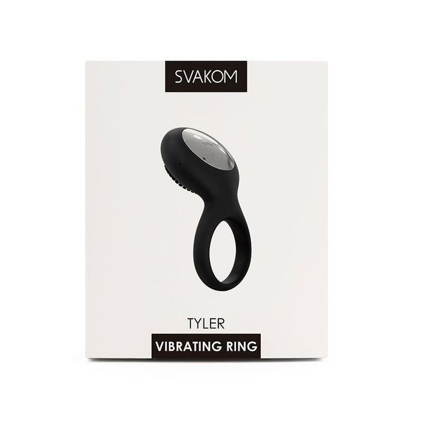 Ерекційне кільце з вібрацією Svakom Tyler Black SO4833