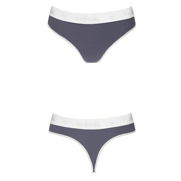 Спортивні трусики-стрінги Passion PS007 PANTIES dark grey, size L SO4247