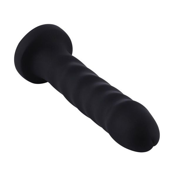 Силіконовий фалоімітатор для секс-машин Hismith 7.1&Prime; Anal Dildo Black, система KlicLok SO6201