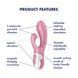 Вібратор-кролик надувний Satisfyer Air Pump Bunny 2 SO8412 4