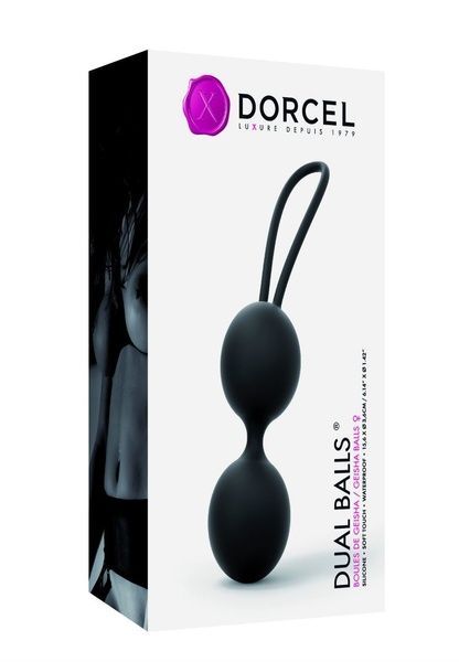 Вагінальні кульки Dorcel Dual Balls Black, діаметр 3,6 см, вага 55гр SO3089