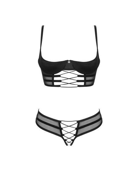 Комплект Obsessive Roxelia 2-pcs crotchless set XL/2XL SO9071 фото