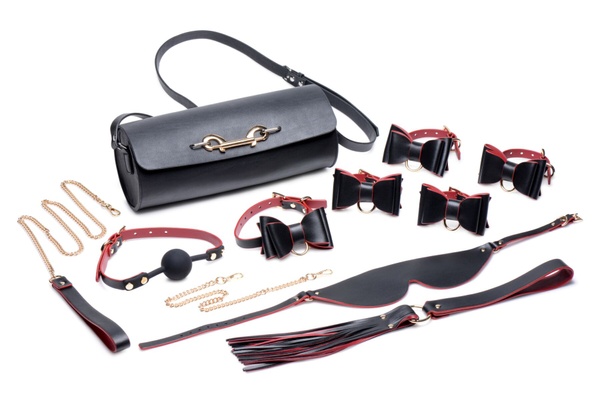 Набір для BDSM Master Series Bow - Luxury BDSM Set With Travel Bag SO8796