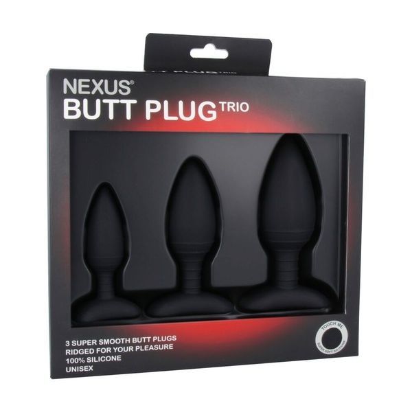 Набір анальних пробок Nexus Butt Plug Trio, макс. діаметр 3&ndash;4&ndash;5 см SO2743