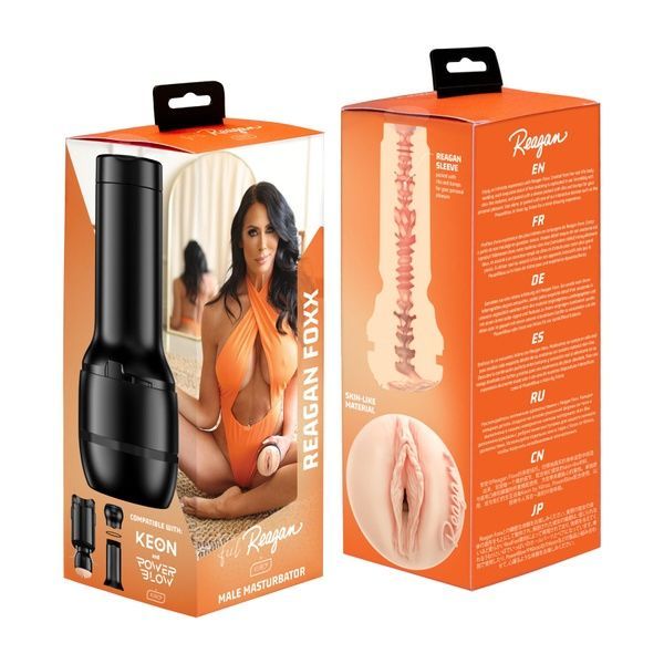 Мастурбатор Kiiroo Feel Reagan Foxx PBC сумісний з PowerBlow та Keon SX1230