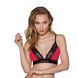 Эластичный топ с кружевом Passion PS001 TOP L, red-black SO4183 фото