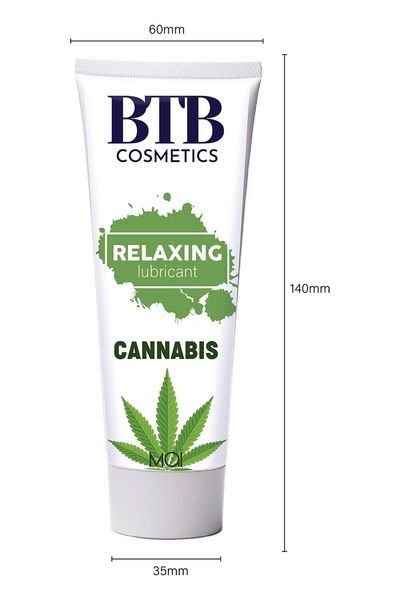 Змазка на водній основі BTB FLAVORED CANNABIS (100 мл) SO7537