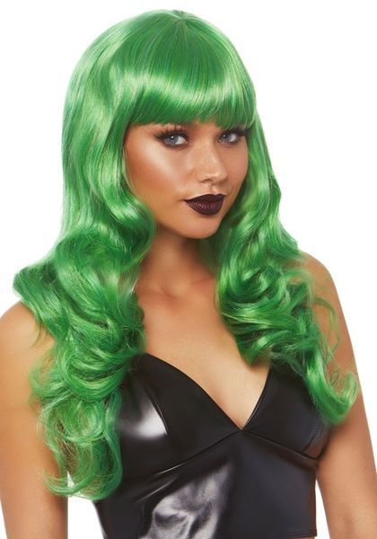 Leg Avenue Misfit Long Wavy Wig Green SO8009