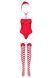 Боді Obsessive Kissmas teddy red S/M SX1152 3